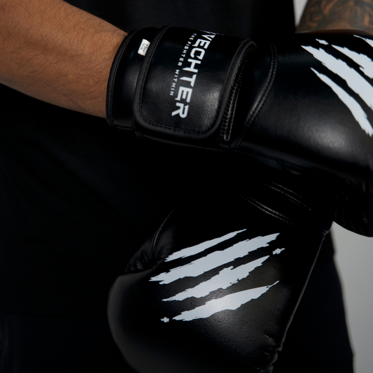 Guantes de Boxeo Kuya 12oz Negros - Colección JKC 