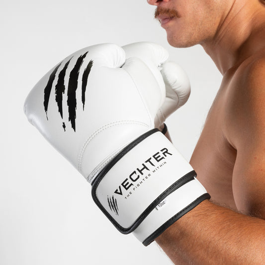 'Kuya' Boxing 12oz Gloves White - JKC Collection